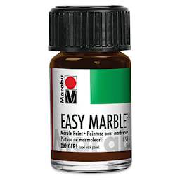 Marabu Easy Marble Paint - Dark Brown, 15 ml
