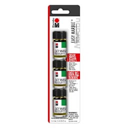 Easy Marble Starter Sets Clear Colors Marbling Medium Set - 3/Pkg.