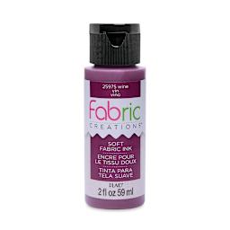 Plaid Fabric Creations Soft Fabric Ink - Wine, 2 oz