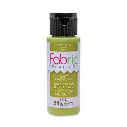 Fabric Creations Soft Fabric Inks - Front of 2 oz Lime Bottle