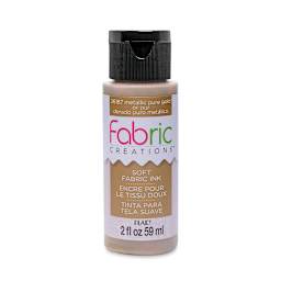 Plaid Fabric Creations Soft Fabric Ink - Metallic Gold, 2 oz