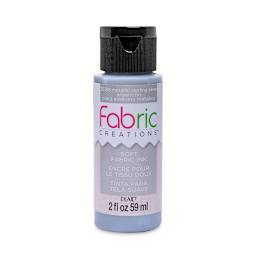 Plaid Fabric Creations Soft Fabric Ink - Metallic Silver, 2 oz