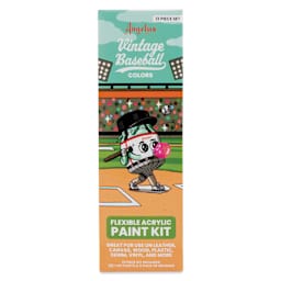 Angelus Acrylic Leather Paints - Vintage Baseball Kit, 1 oz front of packaging