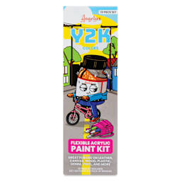 Angelus Acrylic Leather Paints - Y2K Kit, 1 oz front of packaging