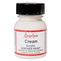 Angelus Acrylic Leather Paint - Cream, 1 oz