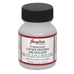 Angelus Leather Preparer and Deglazer - Front of 1 oz bottle
