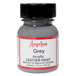 Angelus Acrylic Leather Paint - Grey, 1 oz