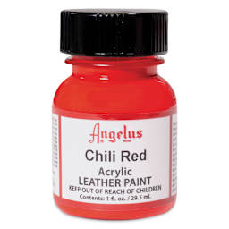 Angelus Acrylic Leather Paint - Chili Red, 1 oz