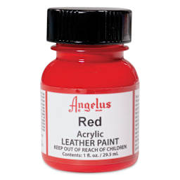Angelus Acrylic Leather Paint - Red, 1 oz