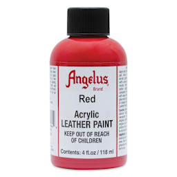 Angelus Acrylic Leather Paint - Red, 4 oz