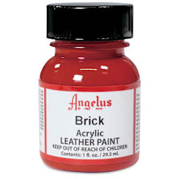 Angelus Acrylic Leather Paint - Brick, 1 oz