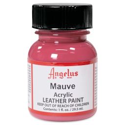 Angelus Acrylic Leather Paint - Mauve, 1 oz