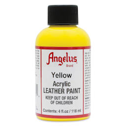 Angelus Leather Paint - Yellow, 4 oz