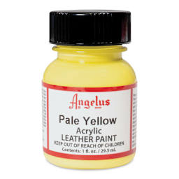 Angelus Acrylic Leather Paint - Pale Yellow, 1 oz