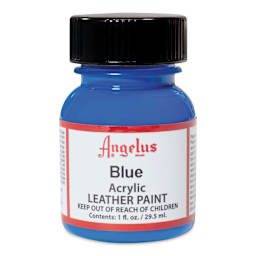 Angelus Acrylic Leather Paint - Blue, 1 oz