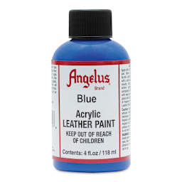 Angelus Acrylic Leather Paint - Blue, 4 oz