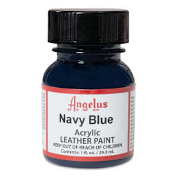Angelus Acrylic Leather Paint - Navy, 1 oz