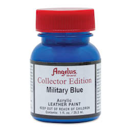 Angelus Acrylic Leather Paint - Military Blue, Collector Edition, 1 oz