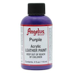 Angelus Acrylic Leather Paint - Purple, 4 oz