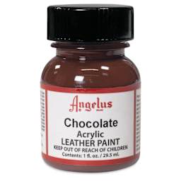 Angelus Acrylic Leather Paint - Chocolate, 1 oz