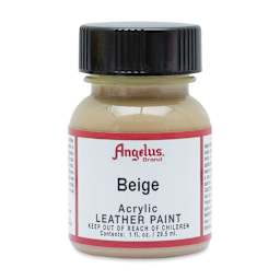 Angelus Acrylic Leather Paint - Beige, 1 oz