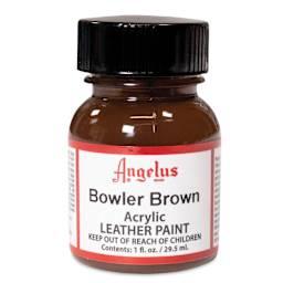 Angelus Acrylic Leather Paint - Bowler Brown, 1 oz