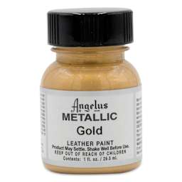 Angelus Acrylic Leather Paint - Gold, Metallic, 1 oz