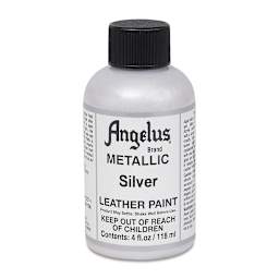 Angelus Leather Paint - Silver, 4 oz