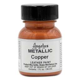 Angelus Acrylic Leather Paint - Copper, Metallic, 1 oz