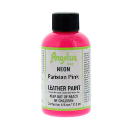 Neon Leather Paint Parisian Pink