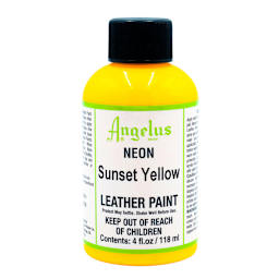 Neon Leather Paint Sunset Yellow