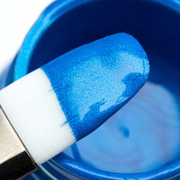 Pearlescent Acrylic Leather Paint Pacific Blue   4 oz.