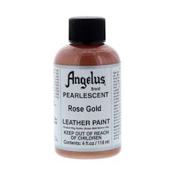 Pearlescent Acrylic Leather Paint Rose Gold   4 oz.