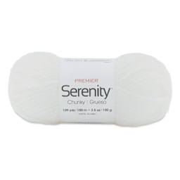 Premier Yarn Serenity Chunky Solids Yarn - Cloud Dancer, 109 yds