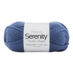 Premier Yarn Serenity Chunky Solids Yarn - Admiral Blue, 109 yds