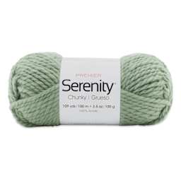 Premier Yarn Serenity Chunky Solids Yarn - Moss, 109 yds