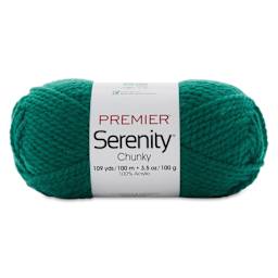 Premier Yarn Serenity Chunky Solids Yarn - Hunter, 109 yds