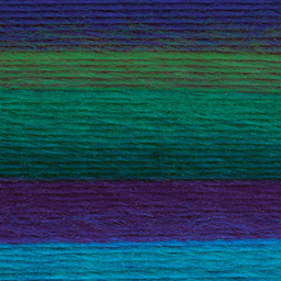 Lion Brand Landscapes Yarn - Blue Lagoon - finished knitting pattern example