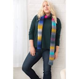 Lion Brand Landscapes Yarn - Apple Orchard - finished scarf example