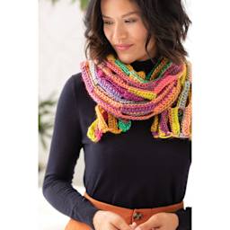 Lion Brand Landscapes Yarn - finished scarf example