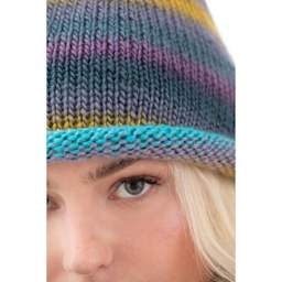 Lion Brand Landscapes Yarn - finished beanie example