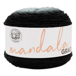 Lion Brand Mandala Gradient Yarn - Black, 295 yds