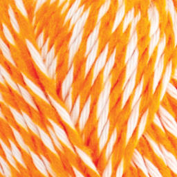 Lion Brand DIY Glow Twist Yarn - Bright Orange - close-up