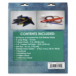 Diamond Tech Stained Glass Kit - Moon & Star - back of packaging