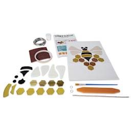 Diamond Tech Stained Glass Kit - Bumblebee - contents