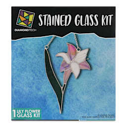 Diamond Tech Stained Glass Kit - Lily Flower - front of packaging