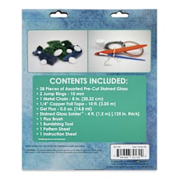 Diamond Tech Stained Glass Kit - Sea Turtle - back of packaging