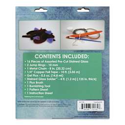 Diamond Tech Stained Glass Kit - Cardinal - back of packaging