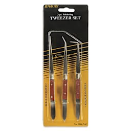 Enkay Soldering Tweezers - Set of 3 - front of packaging