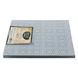 Mosaic Mercantile Opalescent Glass Pack - Grey, 8" x 8", Pkg of 3